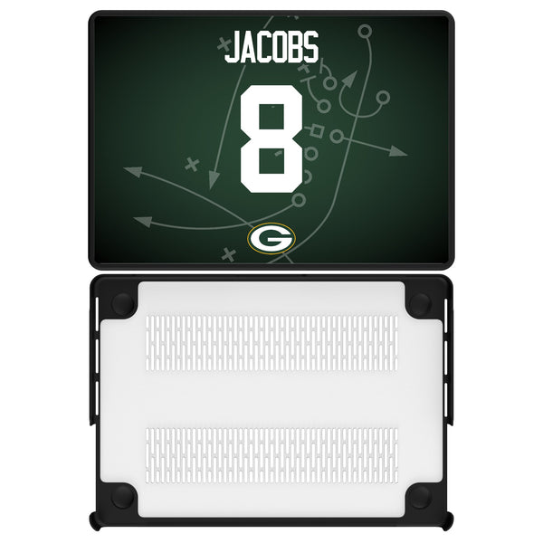 Josh Jacobs Green Bay Packers 8 Game Tactic MacBook Laptop Case for Apple MacBook
