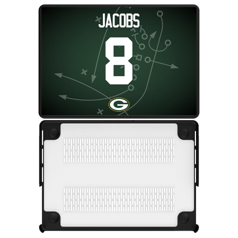 Josh Jacobs Green Bay Packers 8 Game Tactic MacBook Laptop Case for Apple MacBook