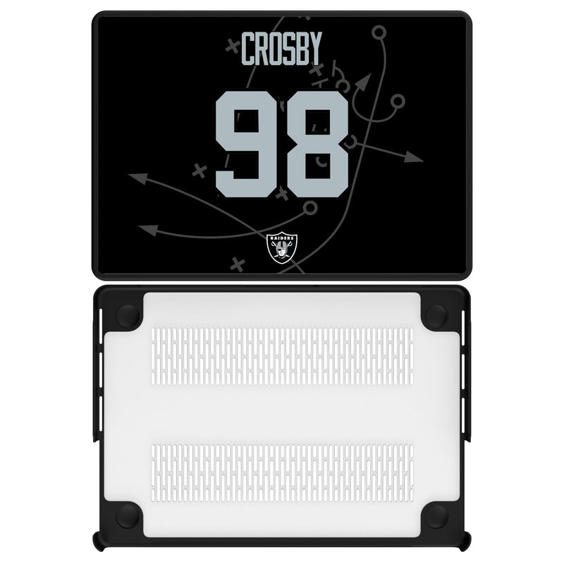 Maxx Crosby Las Vegas Raiders 98 Game Tactic MacBook Laptop Case for Apple MacBook