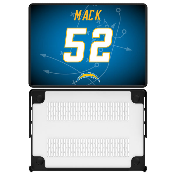 Khalil Mack Los Angeles Chargers 52 Game Tactic MacBook Laptop Case for Apple MacBook