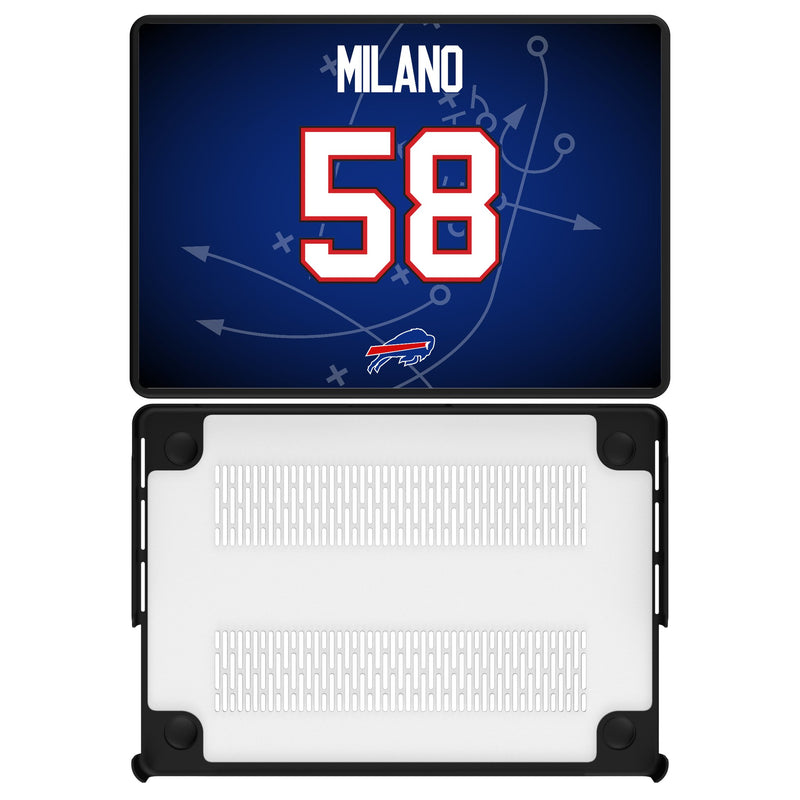 Matt Milano Buffalo Bills 58 Game Tactic MacBook Laptop Case for Apple MacBook