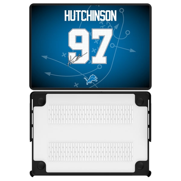 Aidan Hutchinson Detroit Lions 97 Ready MacBook Laptop Case