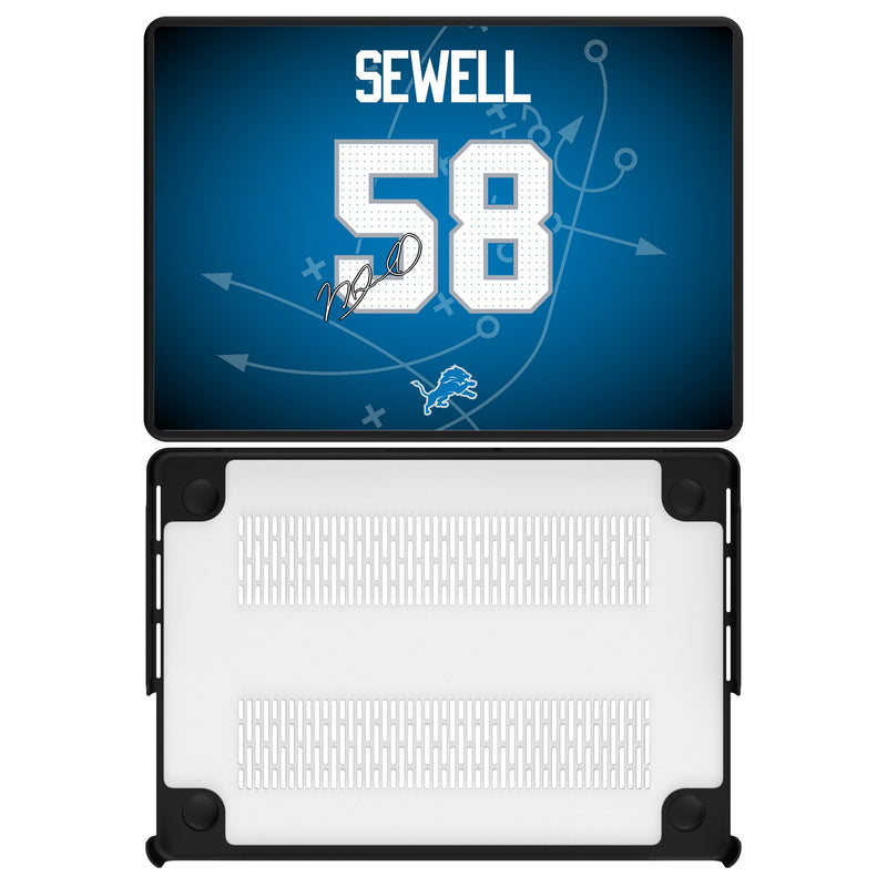 Penei Sewell Detroit Lions 58 Ready MacBook Laptop Case