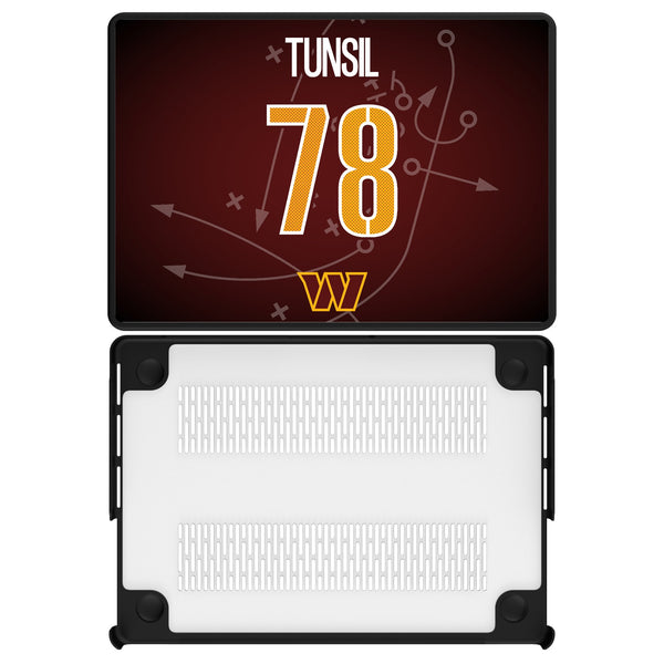 Laremy Tunsil Washington Commanders 78 Game Tactic MacBook Laptop Case for Apple MacBook