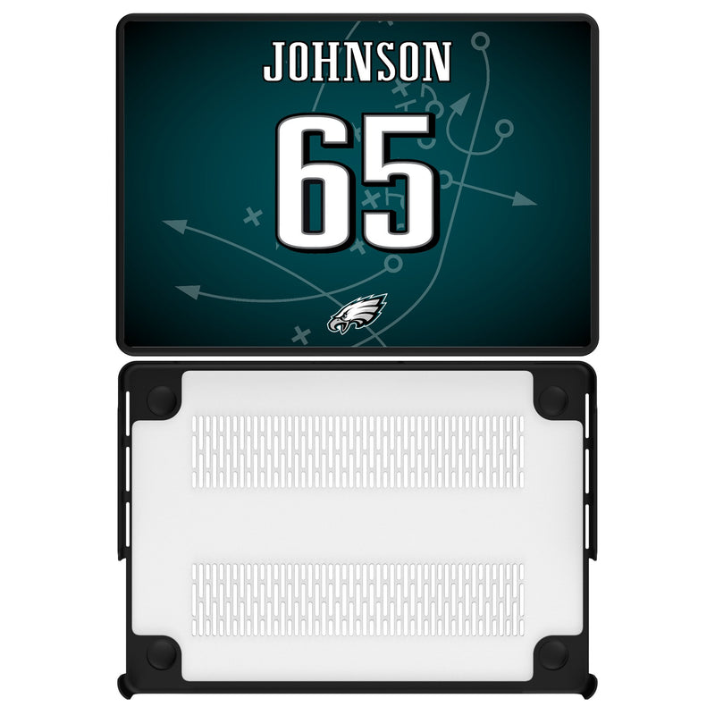 Lane Johnson Philadelphia Eagles 65 Game Tactic MacBook Laptop Case for Apple MacBook