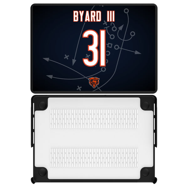 Kevin Byard III Chicago Bears 31 Game Tactic MacBook Laptop Case for Apple MacBook