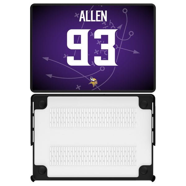 Jonathan Allen Minnesota Vikings 93 Game Tactic MacBook Laptop Case for Apple MacBook