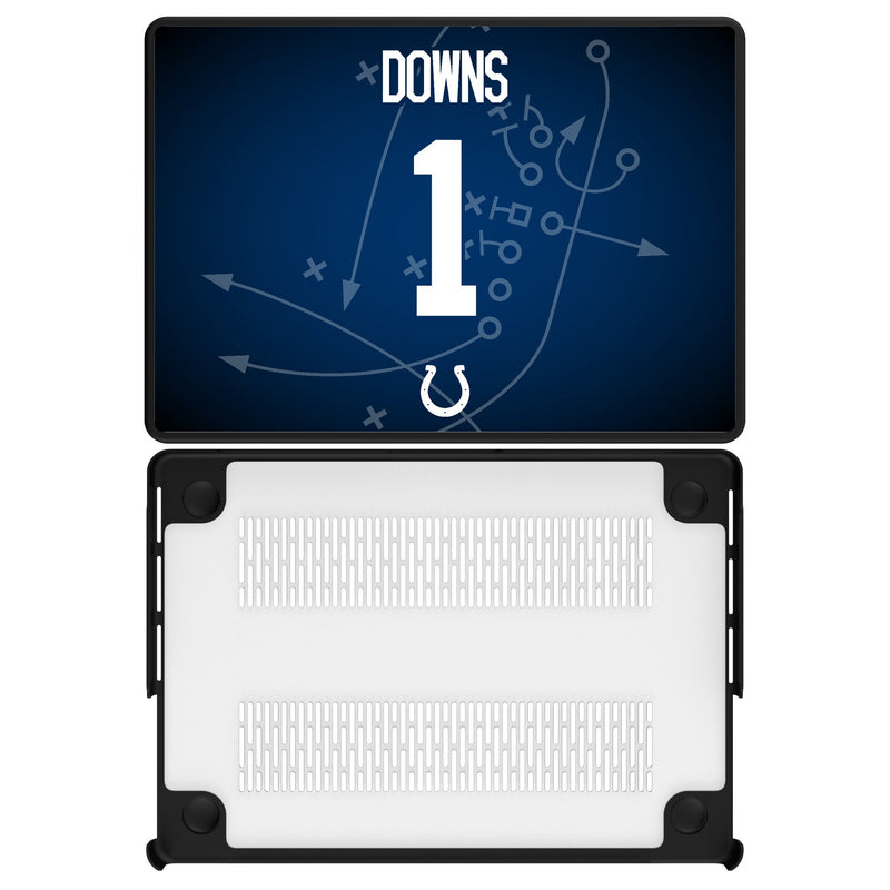Josh Downs Indianapolis Colts 1 Game Tactic MacBook Laptop Case for Apple MacBook
