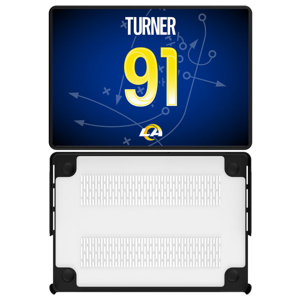 Kobie Turner Los Angeles Rams 91 Game Tactic MacBook Laptop Case for Apple MacBook