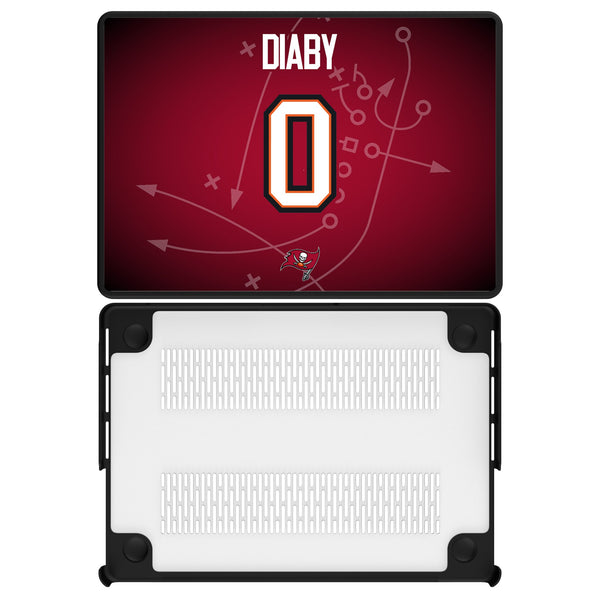 YaYa Diaby Tampa Bay Buccaneers 0 Ready MacBook Laptop Case