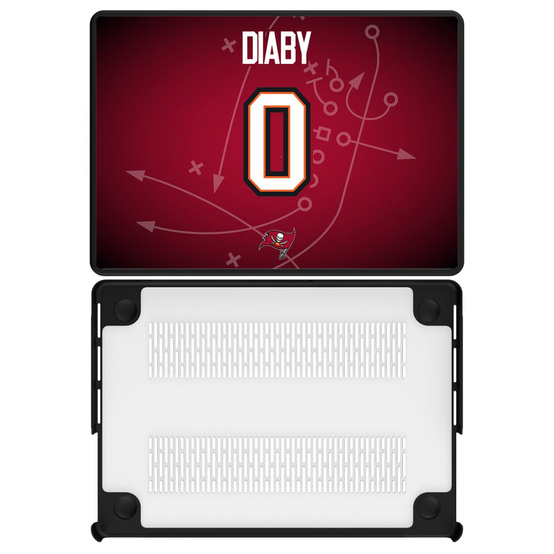 YaYa Diaby Tampa Bay Buccaneers 0 Ready MacBook Laptop Case