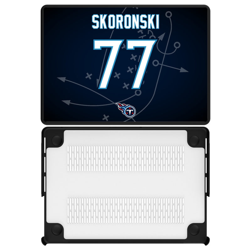 Peter Skoronski Tennessee Titans 77 Ready MacBook Laptop Case