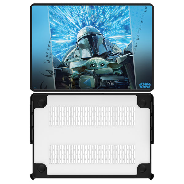 Star Wars: The Mandalorian Grogu and Din Djarin Portrait MacBook Laptop Case for Apple MacBook