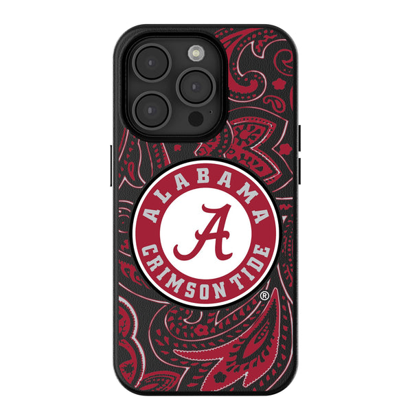 University of Alabama Crimson Tide Paisley iPhone MagSafe Compatible Phone Case