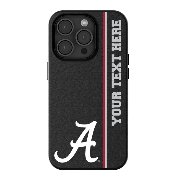 University of Alabama Crimson Tide Script A Personalized Sidebard iPhone MagSafe Compatible Phone Case for Apple iPhone