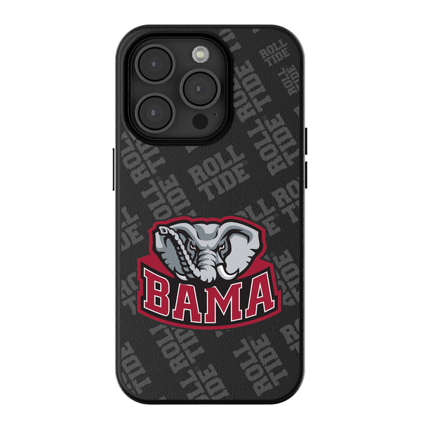 University of Alabama Crimson Tide Script A Quadtile iPhone MagSafe Compatible Phone Case for Apple iPhone