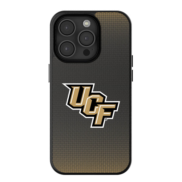 University of Central Florida Golden Knights Linen iPhone MagSafe Compatible Phone Case for Apple iPhone