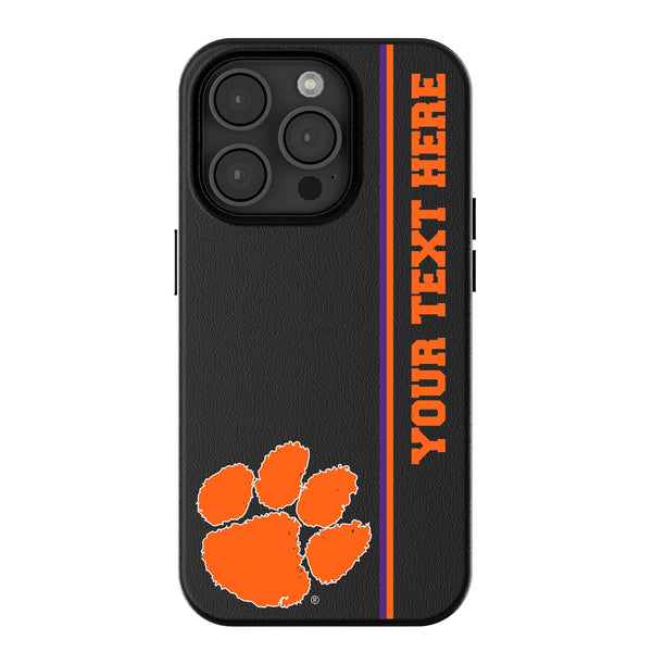 Clemson University Tigers Personalized Sidebard iPhone MagSafe Compatible Phone Case for Apple iPhone