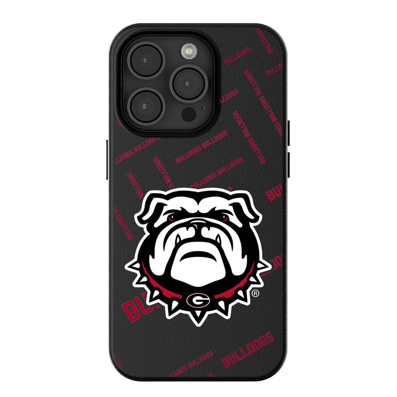 University of Georgia Bulldogs Uga Quadtile iPhone MagSafe Compatible Phone Case for Apple iPhone