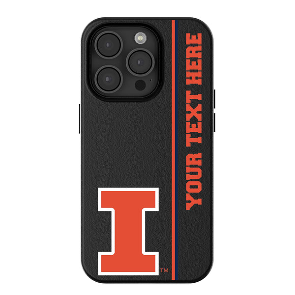 University of Illinois Fighting Illini Personalized Sidebard iPhone MagSafe Compatible Phone Case for Apple iPhone