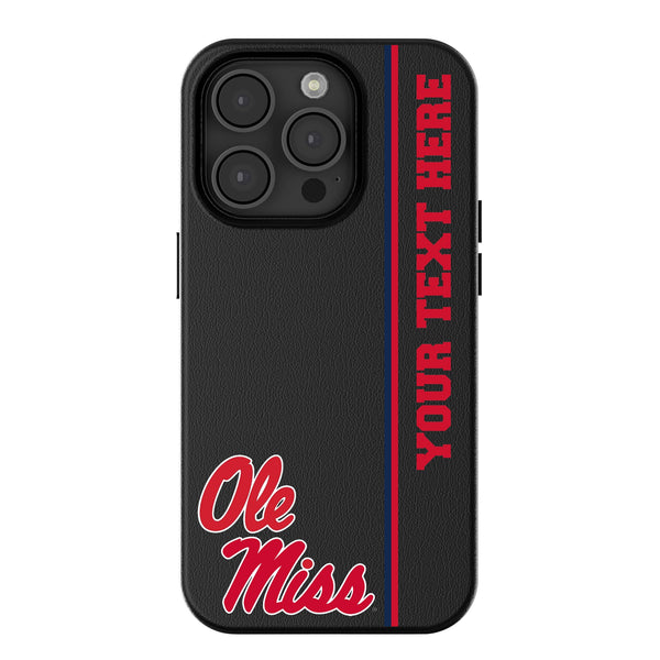 University of Mississippi Rebels Personalized Sidebard iPhone MagSafe Compatible Phone Case for Apple iPhone