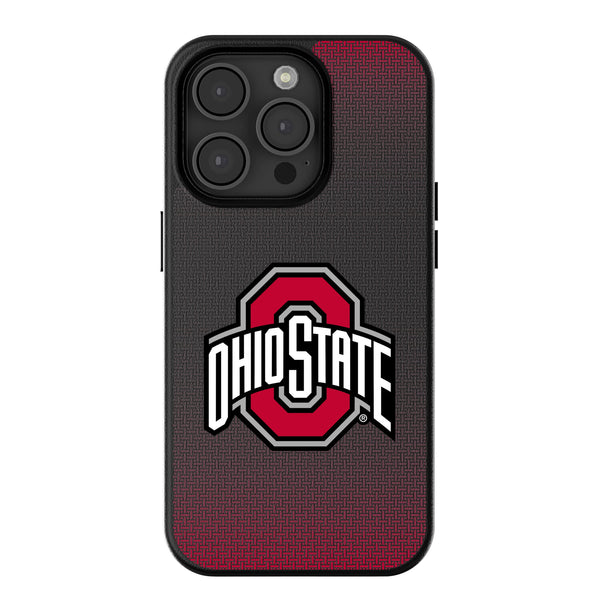 Ohio State University Buckeyes Linen iPhone MagSafe Compatible Phone Case for Apple iPhone