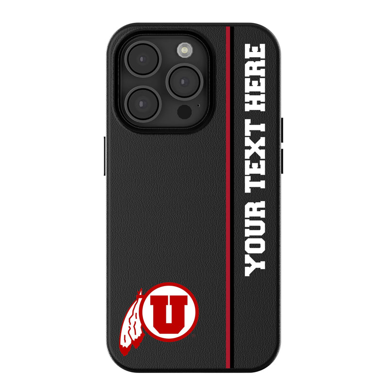 University of Utah Utes Personalized Sidebard iPhone MagSafe Compatible Phone Case for Apple iPhone
