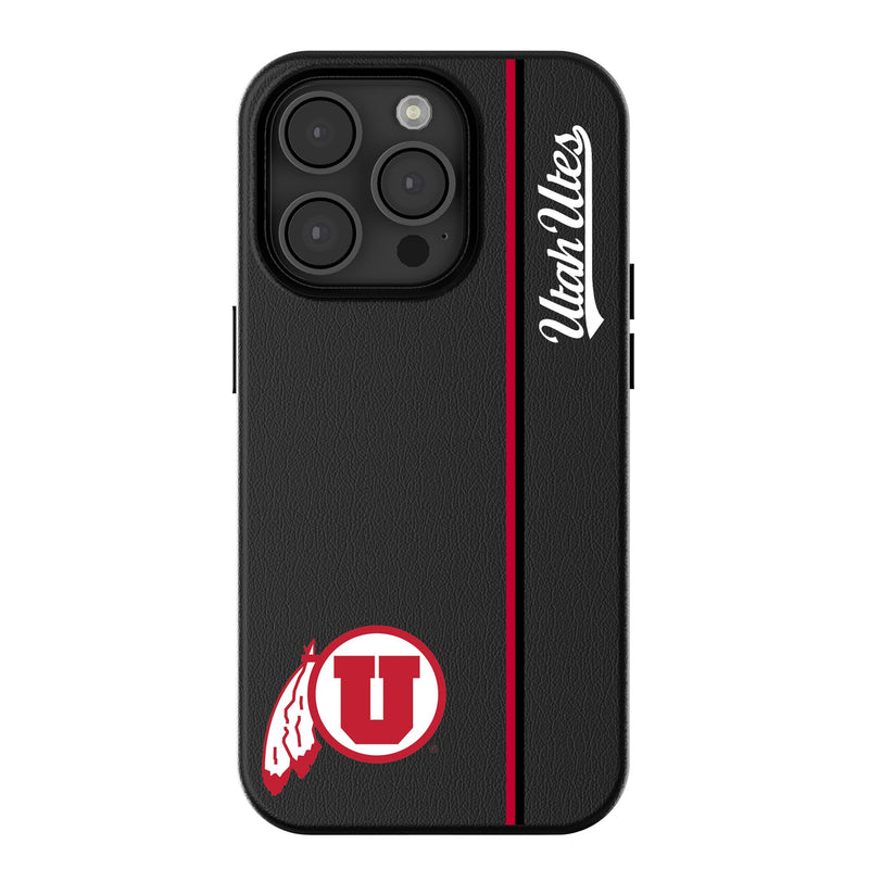 University of Utah Utes Sidebar iPhone MagSafe Compatible Phone Case