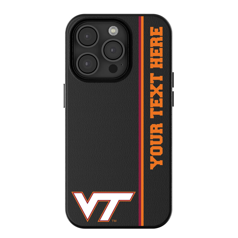 Virginia Tech Hokies Personalized Sidebard iPhone MagSafe Compatible Phone Case for Apple iPhone