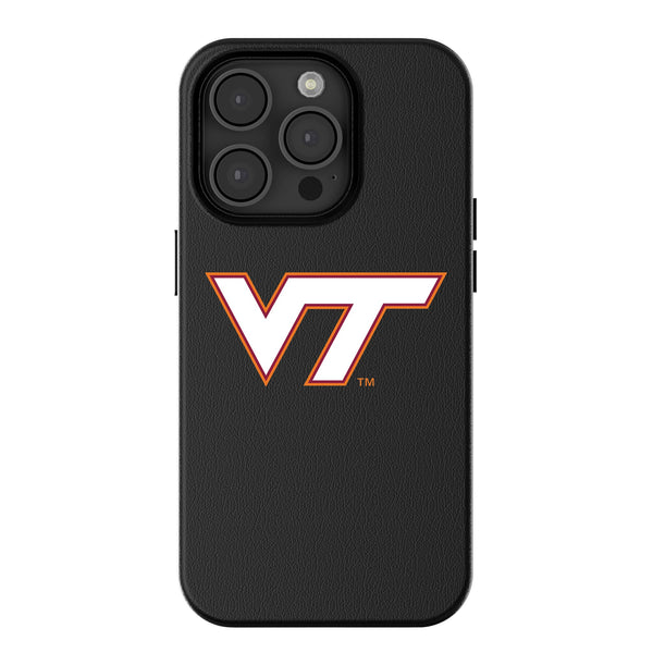 Virginia Tech Hokies Text Backdrop iPhone MagSafe Compatible Phone Case for Apple iPhone