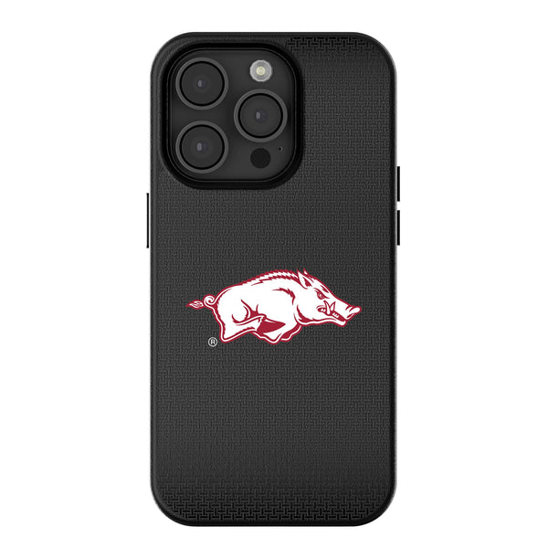 University of Arkansas Fayetteville Razorbacks Linen iPhone MagSafe Compatible Phone Case for Apple iPhone