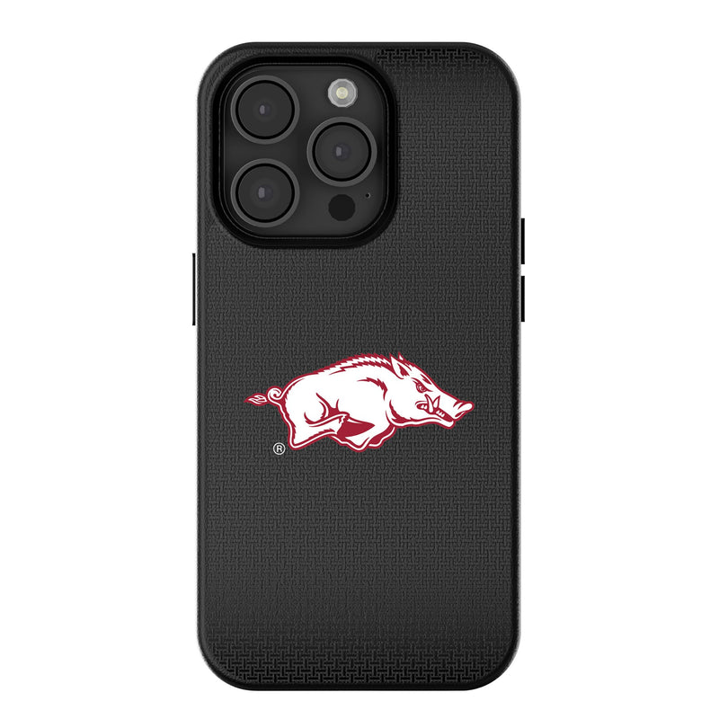 University of Arkansas Fayetteville Razorbacks Linen iPhone MagSafe Compatible Phone Case for Apple iPhone
