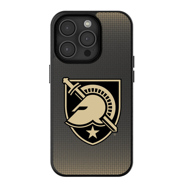 United States Military Academy Black Knights Linen iPhone MagSafe Compatible Phone Case for Apple iPhone