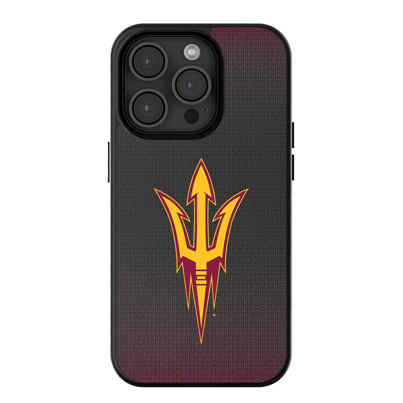 Arizona State University Sun Devils Linen iPhone MagSafe Compatible Phone Case for Apple iPhone