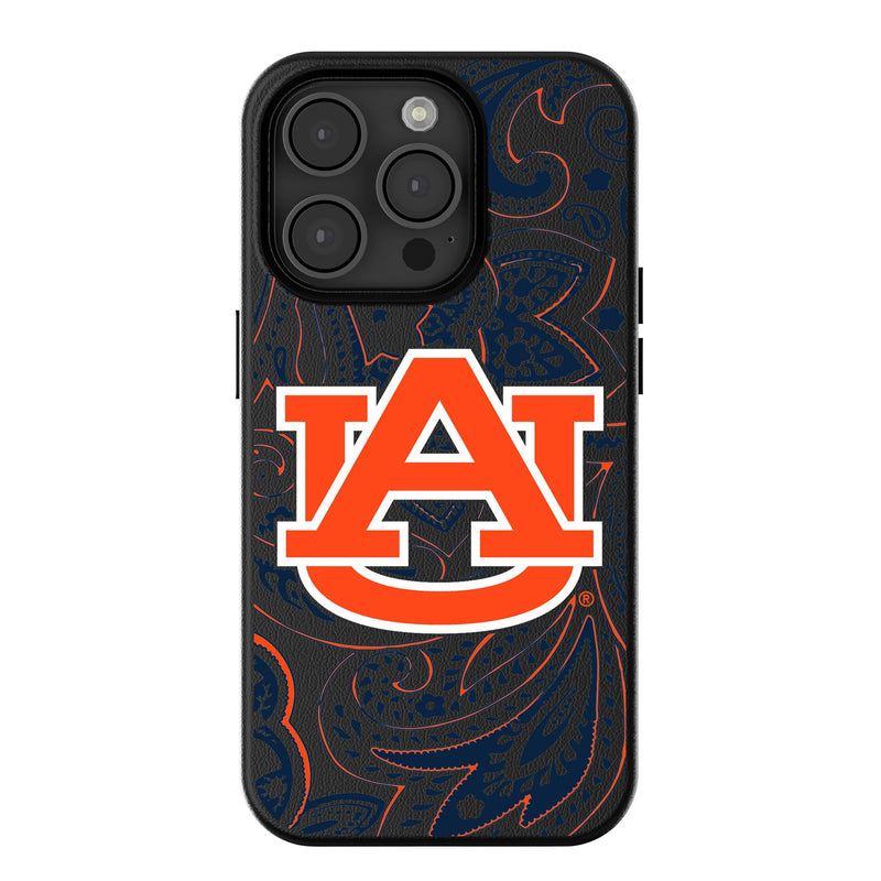 University of Auburn Tigers Paisley iPhone MagSafe Compatible Phone Case