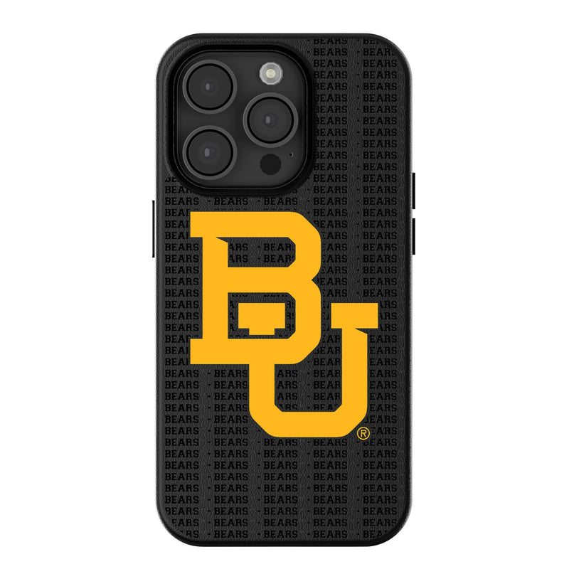 Baylor University Bears Text Backdrop iPhone MagSafe Compatible Phone Case for Apple iPhone