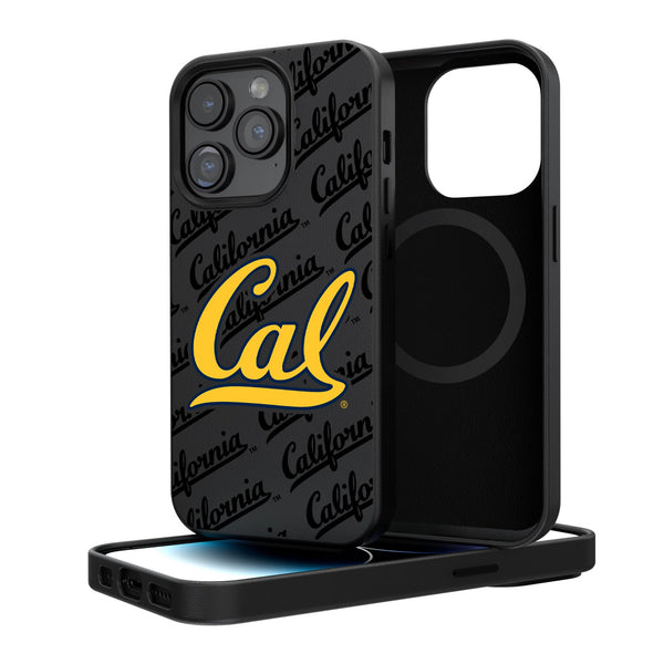 University of California Berkeley Golden Bears Text Backdrop iPhone MagSafe Compatible Phone Case for Apple iPhone