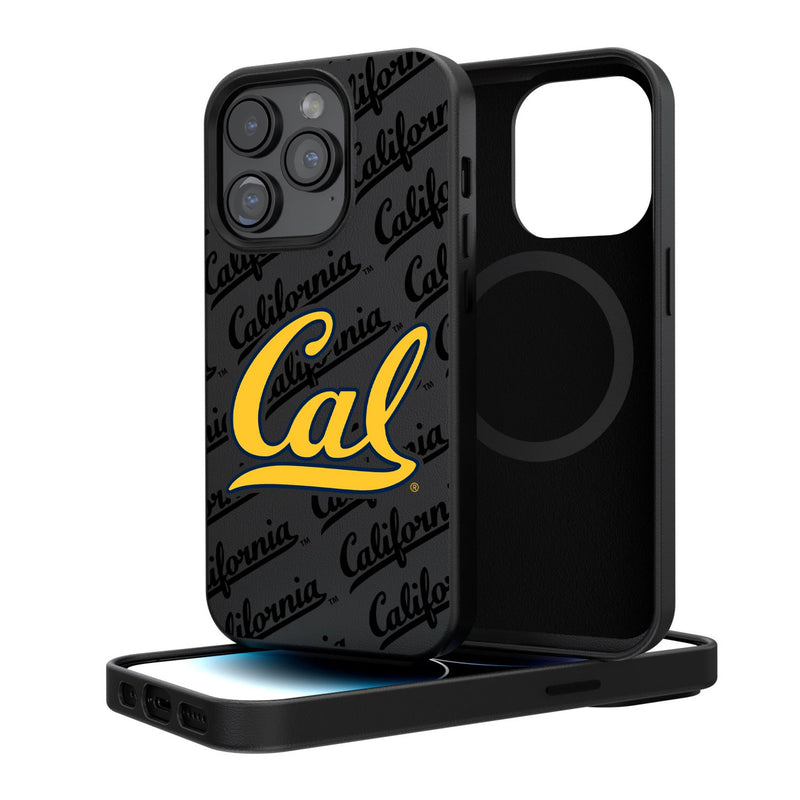 University of California Berkeley Golden Bears Text Backdrop iPhone MagSafe Compatible Phone Case for Apple iPhone