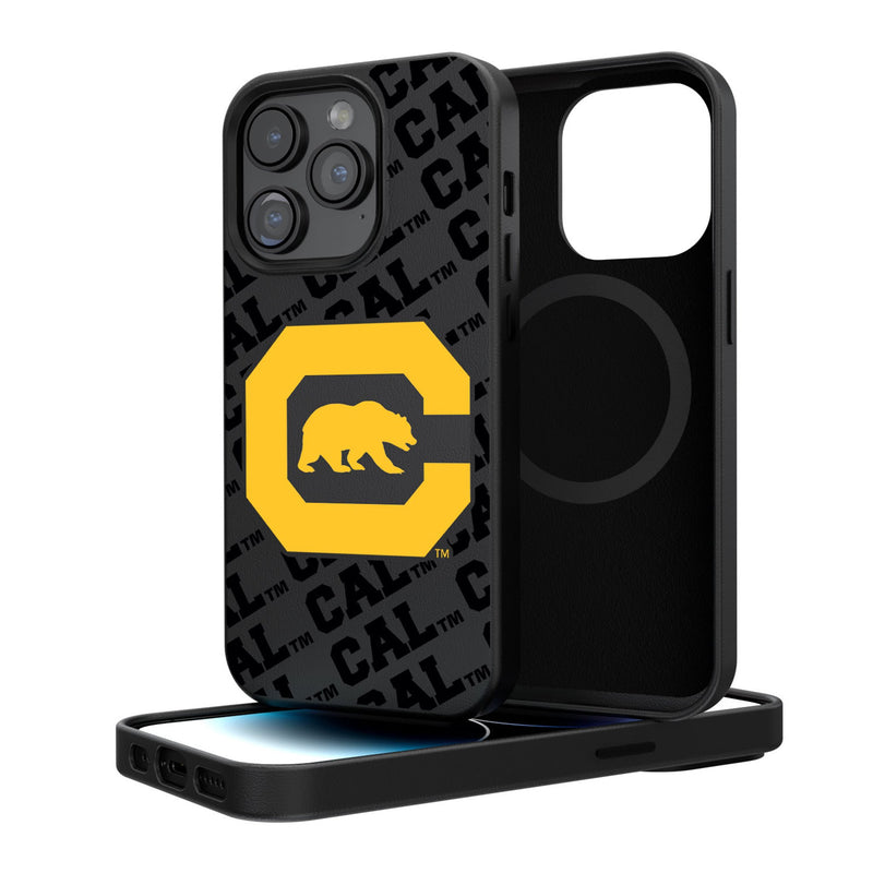 University of California Berkeley Golden Bears Text Backdrop iPhone MagSafe Compatible Phone Case for Apple iPhone