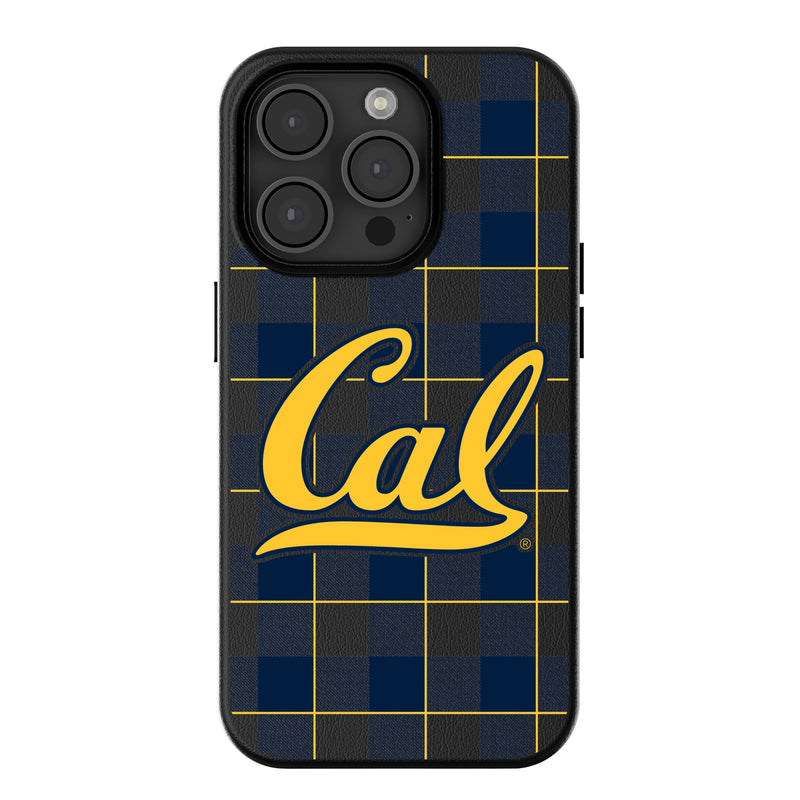 University of California Berkeley Golden Bears Plaid iPhone MagSafe Compatible Phone Case for Apple iPhone