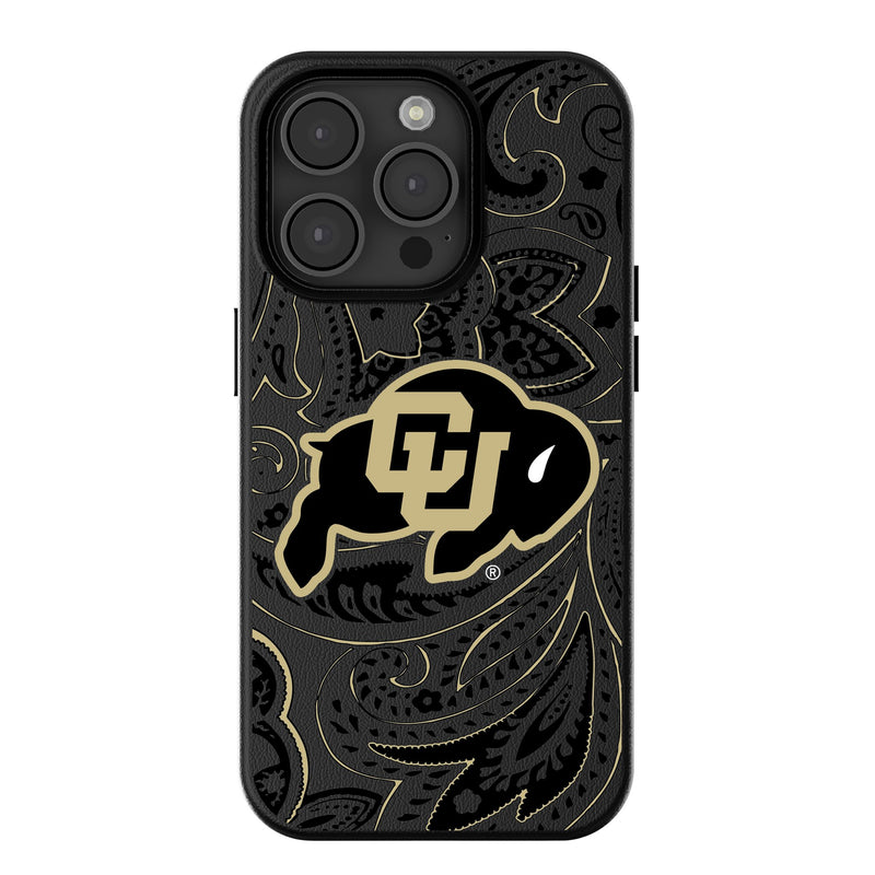 University of Colorado Buffaloes Paisley iPhone MagSafe Compatible Phone Case