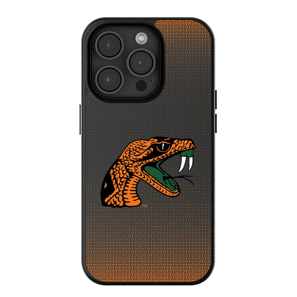 Florida A&M University Rattlers Linen iPhone MagSafe Compatible Phone Case for Apple iPhone