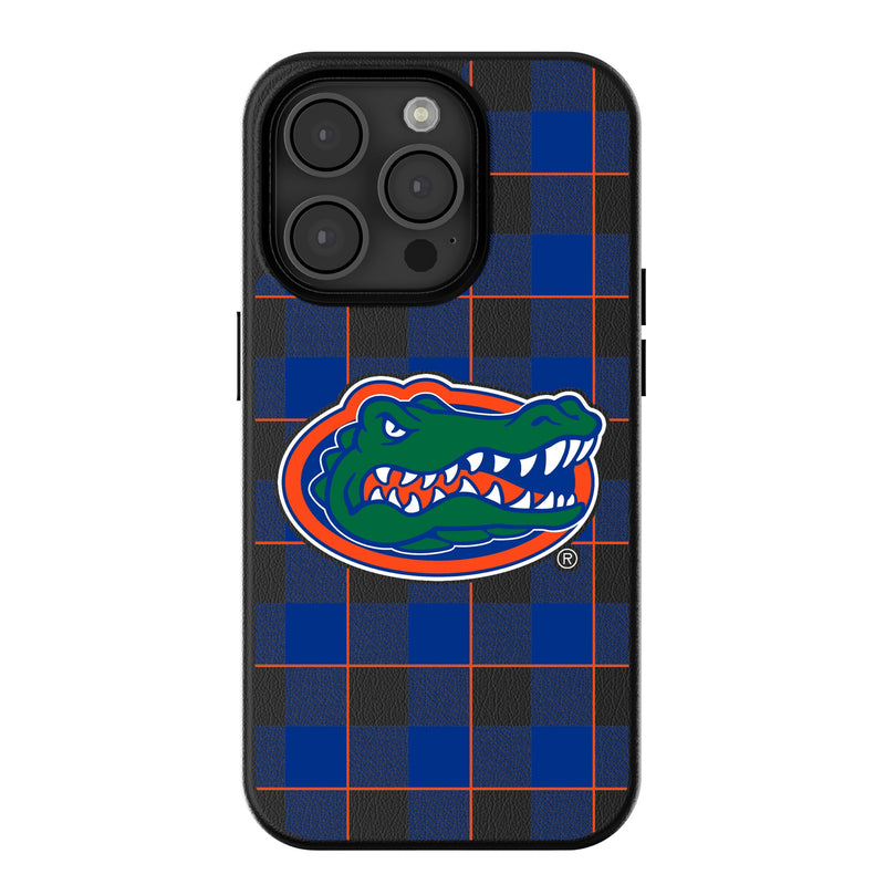 University of Florida Gators Plaid iPhone MagSafe Compatible Phone Case