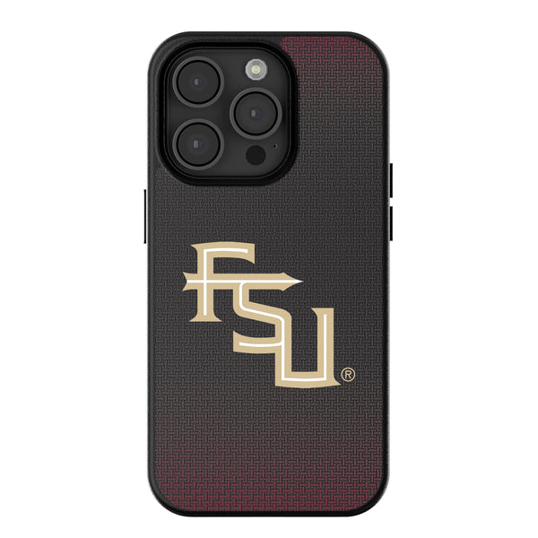Florida State University Seminoles Athletic Wordmark Linen iPhone MagSafe Compatible Phone Case for Apple iPhone