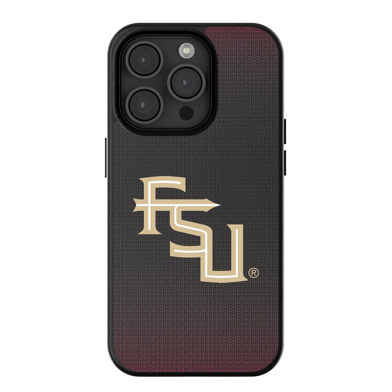 Florida State University Seminoles Athletic Wordmark Linen iPhone MagSafe Compatible Phone Case for Apple iPhone