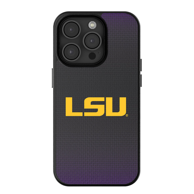 Louisiana State University Tigers Linen iPhone MagSafe Compatible Phone Case for Apple iPhone