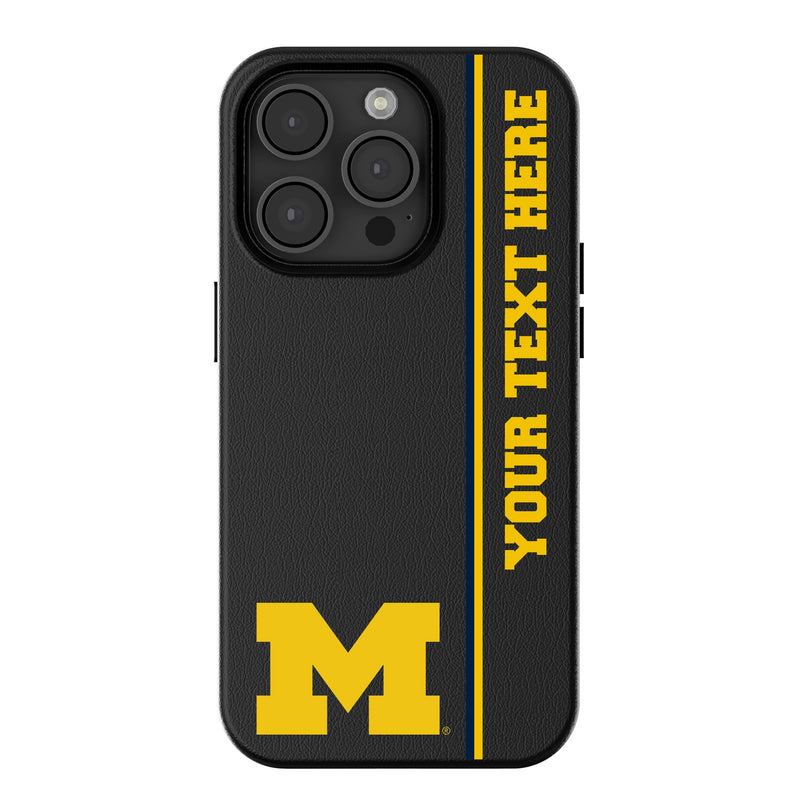 University of Michigan Wolverines Personalized Sidebard iPhone MagSafe Compatible Phone Case for Apple iPhone