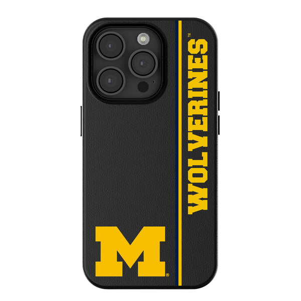 University of Michigan Wolverines Sidebar iPhone MagSafe Compatible Phone Case