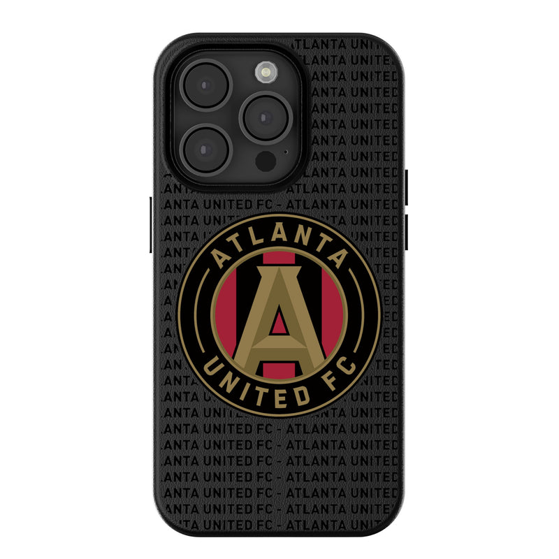 Atlanta United FC  Text Backdrop iPhone MagSafe Compatible Phone Case