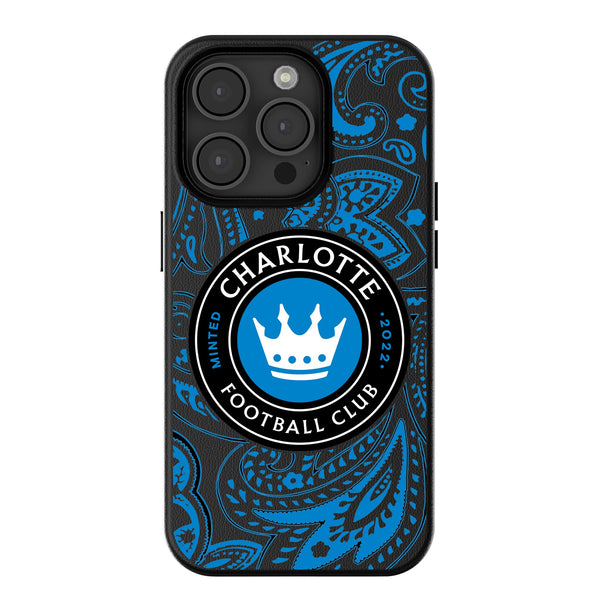 Charlotte FC  Paisley iPhone MagSafe Compatible Phone Case